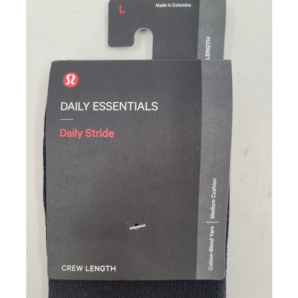 Lululemon Rainbow Crew Sock Daily Stride Graphic Color Pop Streetwear Lounge - Picture 4 of 8